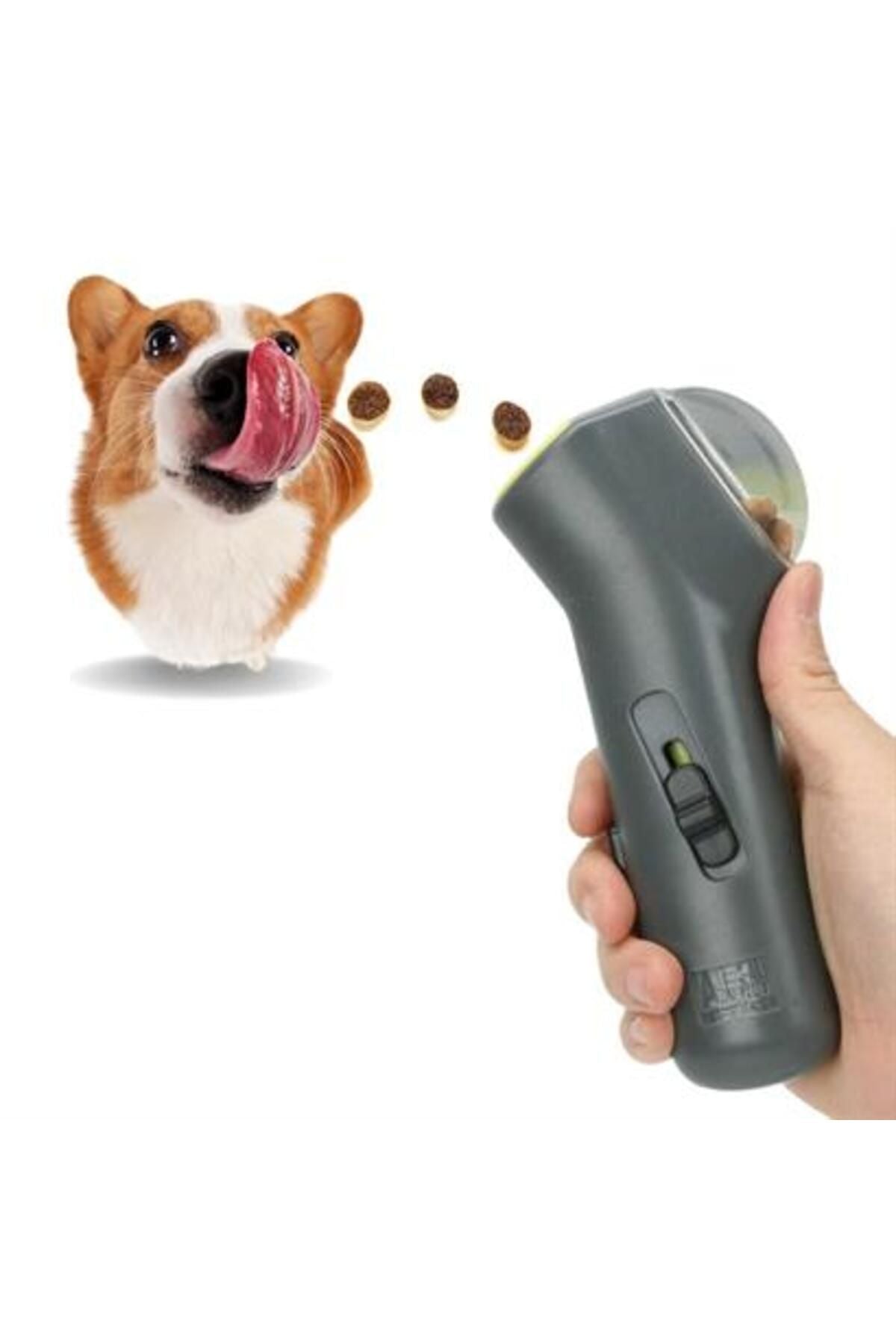 Shopzum Kedi Ve Köpekler Için Hazneli Mama Fırlatma Oyuncağı Yem Atıcı Aparat