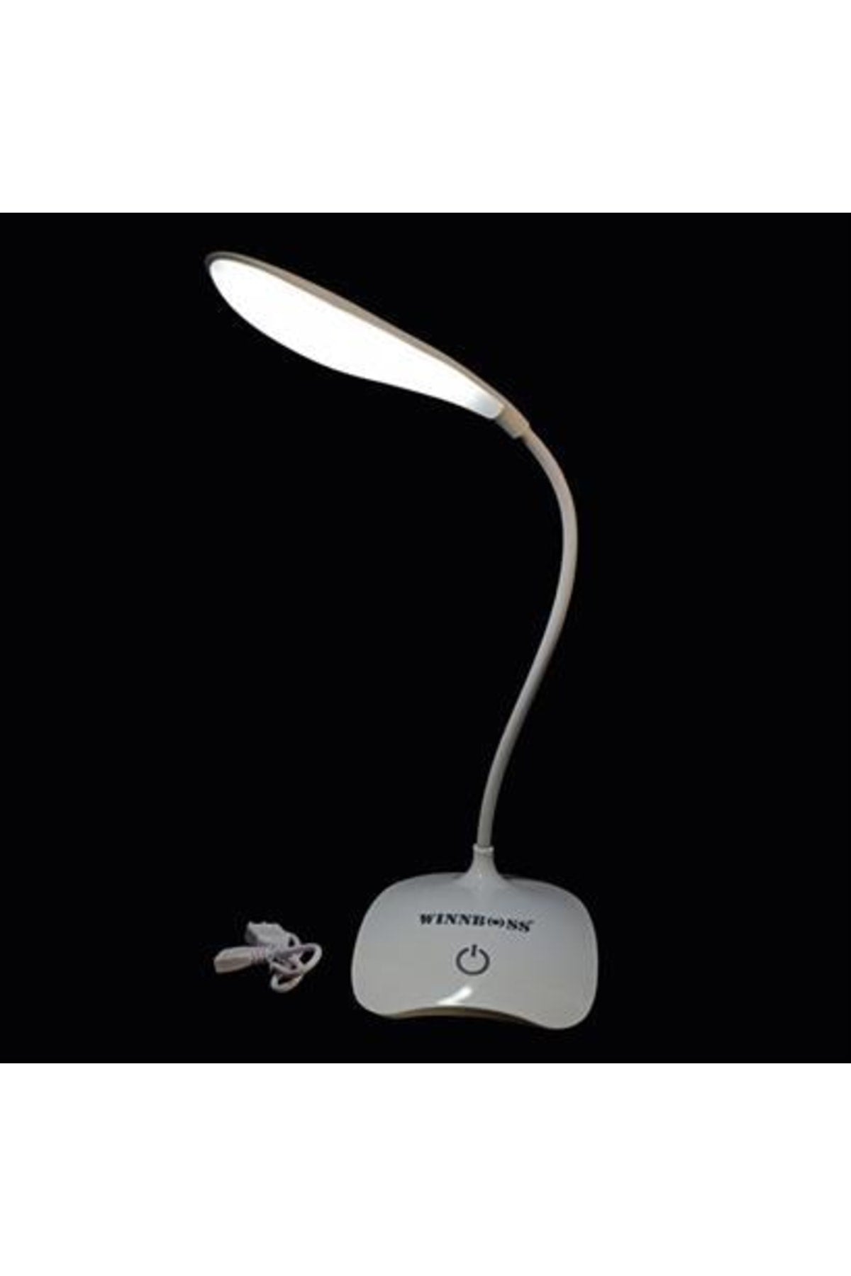 Usb Şarj Olabilen 360 Derece Oynar Başlıklı Beyaz Işıklı Dokunmatik Dimmerli Led Aydınlatmal