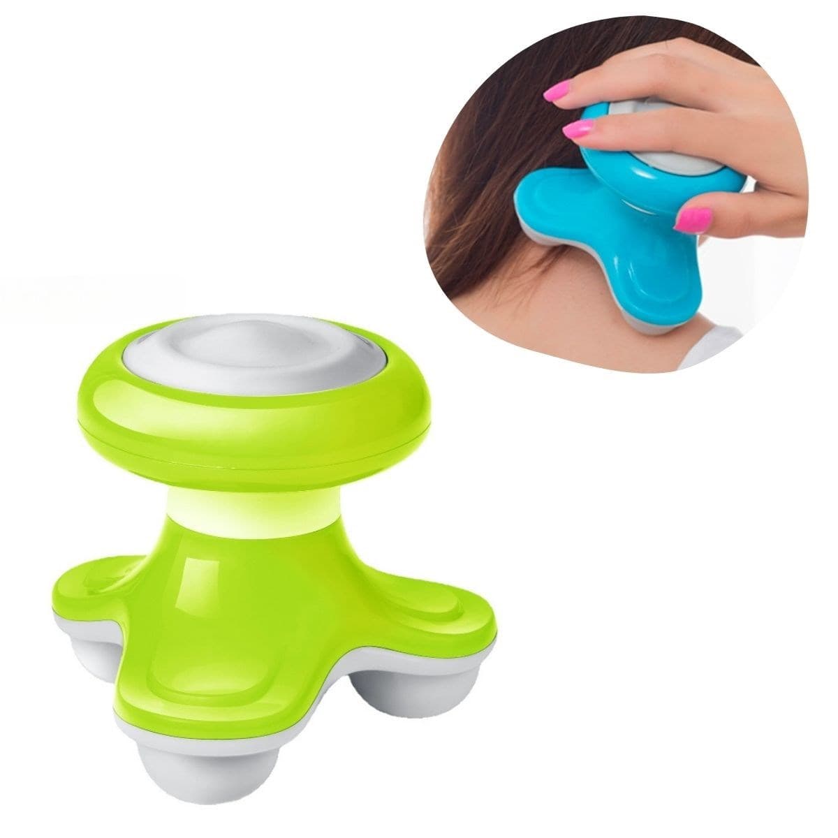 Roichil® USB Şarjlı Mini Çok Fonksiyonlu Üçgen Şekilli Titreşimli Mini Masaj Aleti