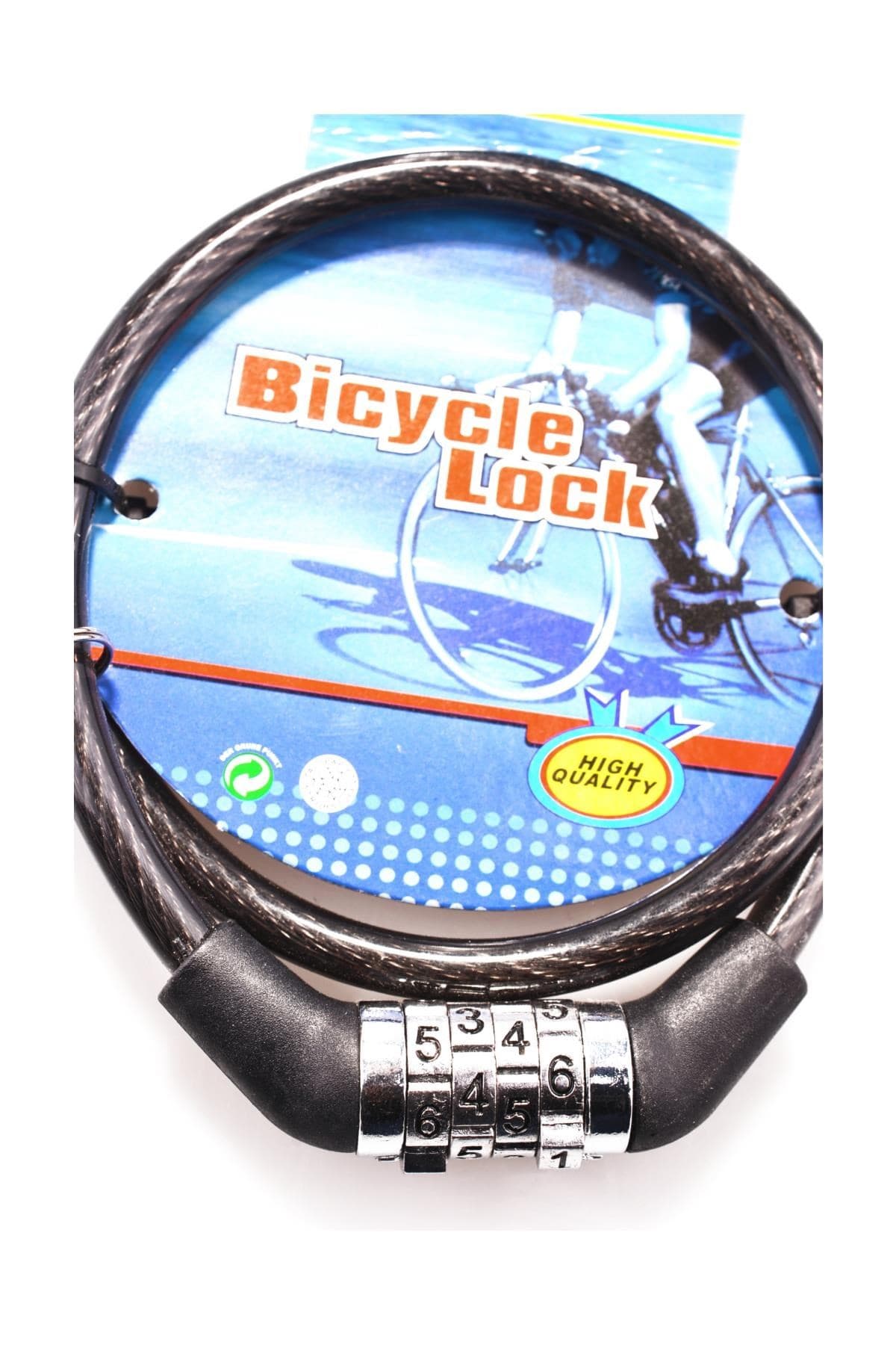 Roichil® Çalınma Engelleyici 4 Haneli Şifreli 60 Cm Halat Bisiklet Kilidi