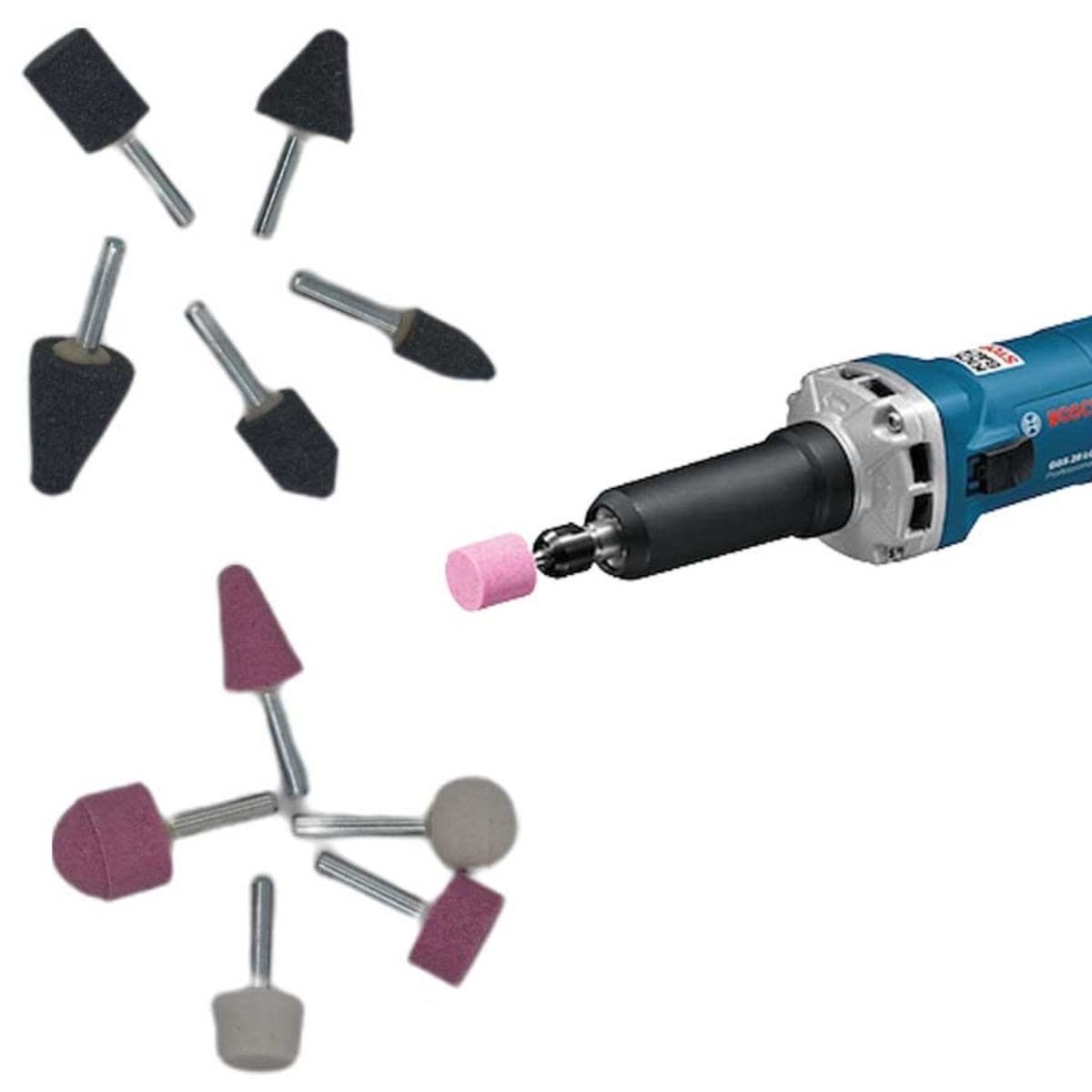 Roichil® 6mm 10lu Taşlama Seti Gravür Dremel Taşlama Zımpara Ucu Seti