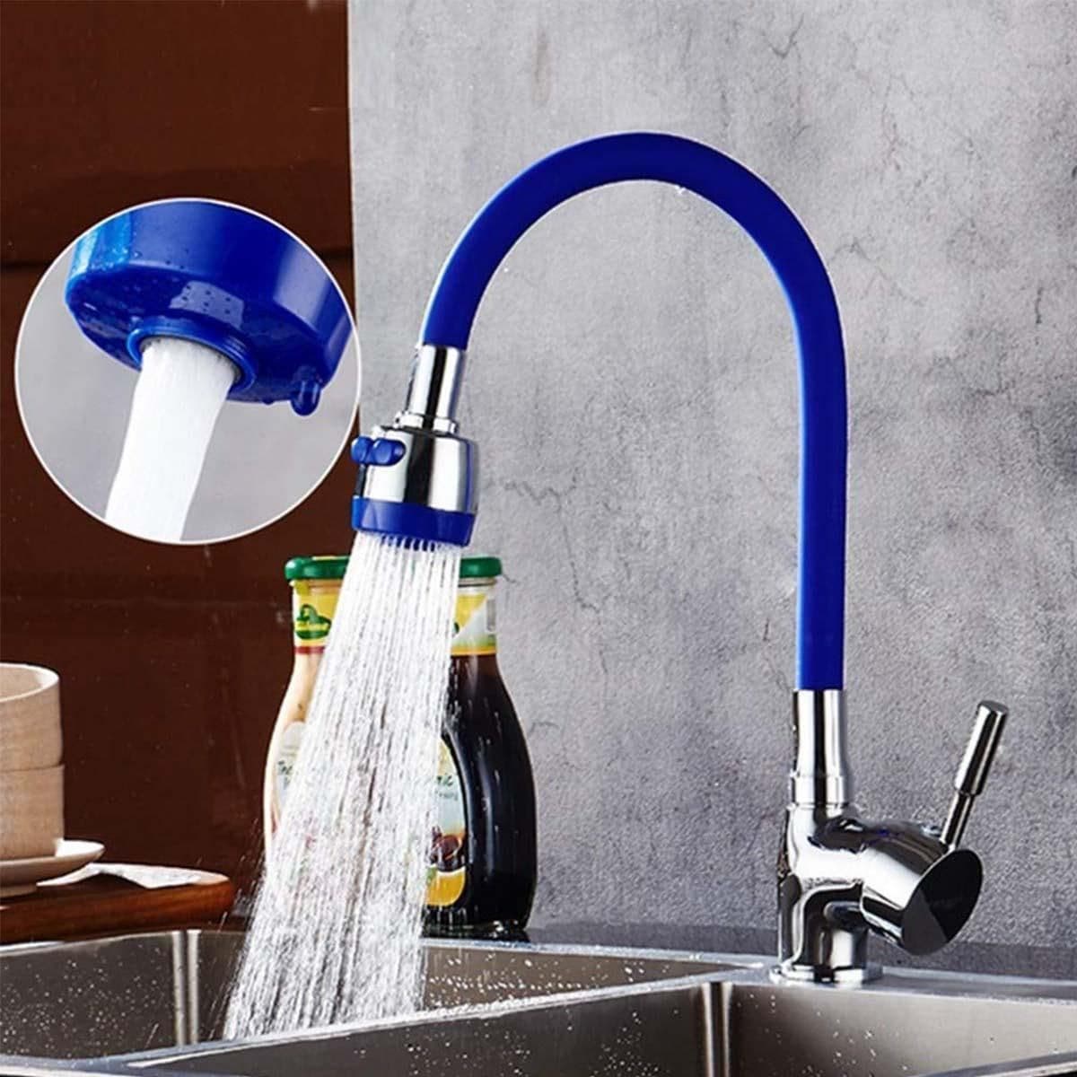 Roichil® Oynar Başlıklı Tasarruflu Kubar Musluk Borusu ve Başlığı Mavi
