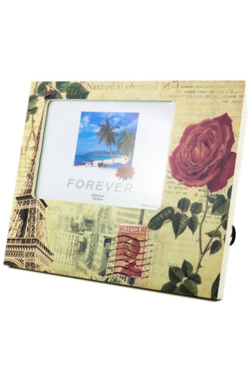 Roichil® Decotown Dekoratif Desenli Çerçeve Gül Motifli Fotoğraf Çerçevesi