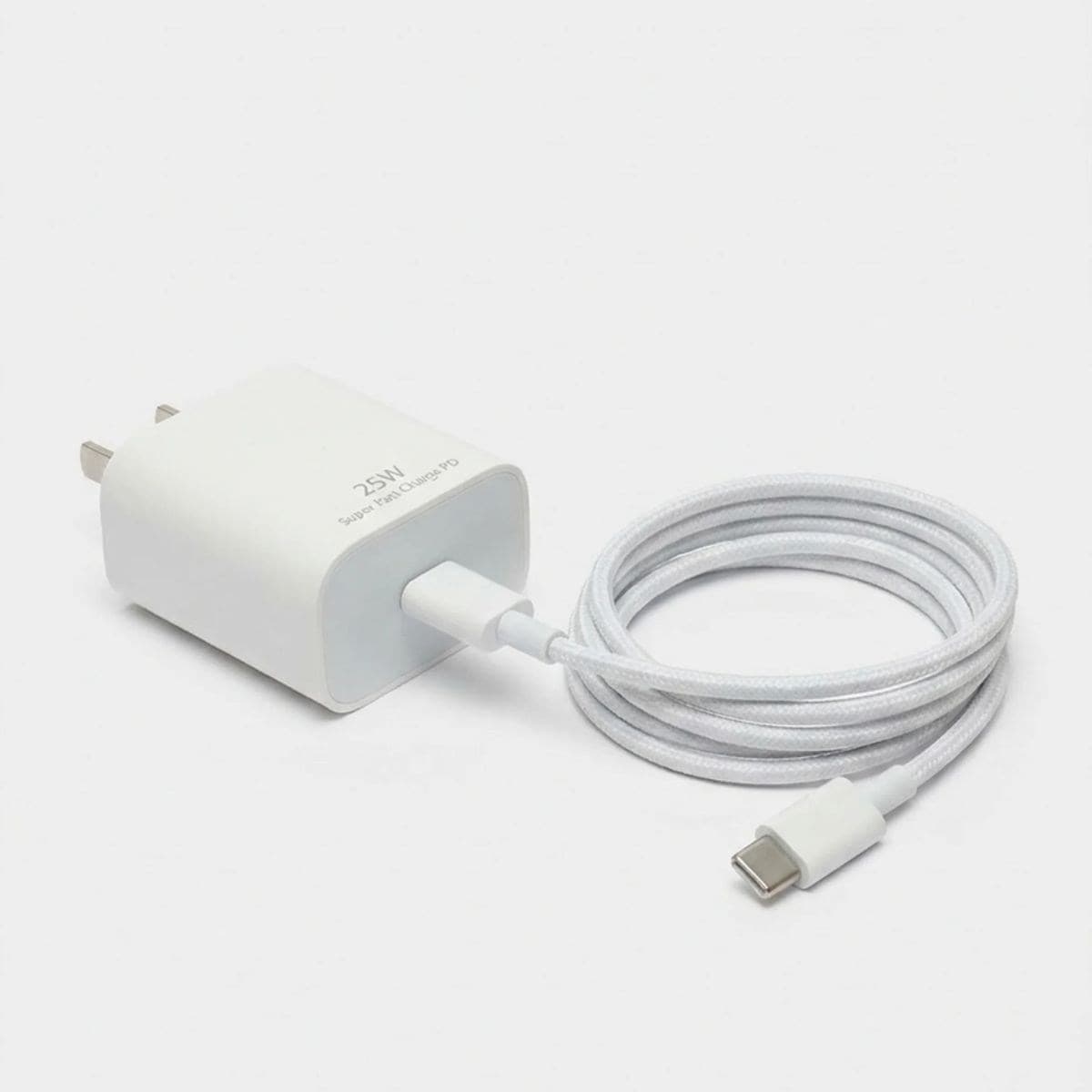 Roichil® 25W Hızlı Şarj Adaptörü USB-C to Type-C Kablolu – PD Destekli, Süper Hızlı Şarj Cihazı
