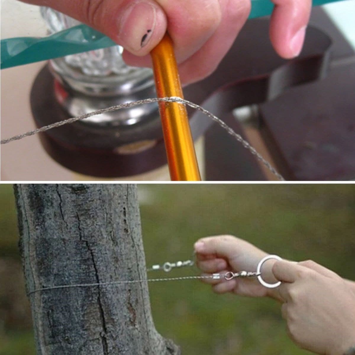 Roichil® Karavanda ,Kampda Taşınabilir Mini Zincir Cep Testeresi Dişli Tel Ahşap Plastik Metal Kes — küçük görsel 4
