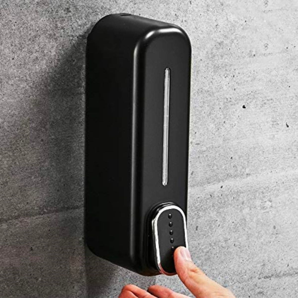 Roichil ® Siyah Duvara Monte Sıvı Sabunluk Dispenser 300 ml