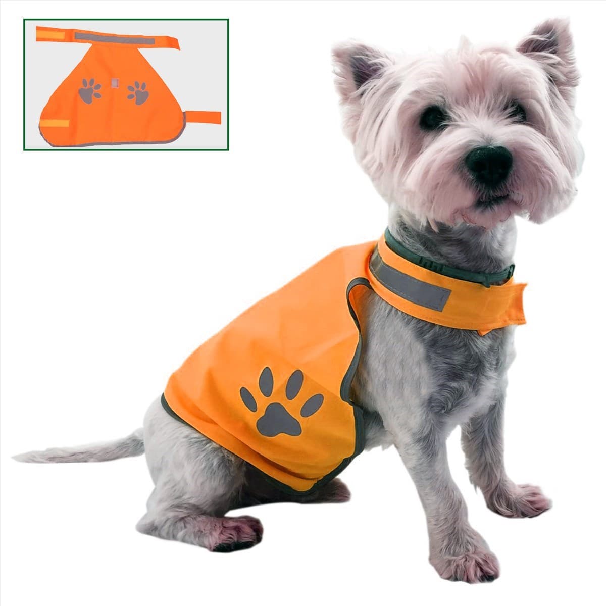 Roichil® Gece Görüşlü Reflektör Kumaşlı Cırt Cırtlı Köpek Yeleği Small