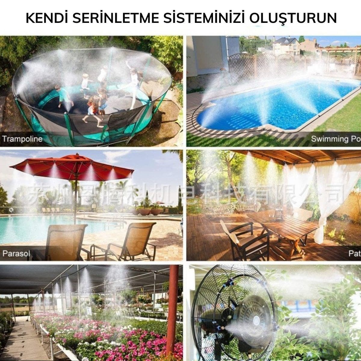 Roichil® 10 Metre Kendin Yap Balkon Veranda Çardak Kamelya Sulama Serinletme ve Nemlendirme Sistemi — küçük görsel 4