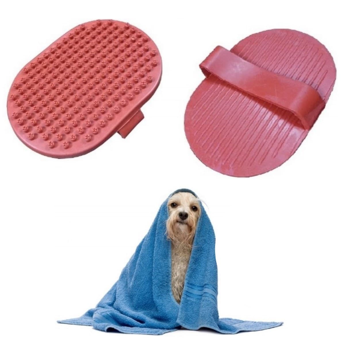 Roichil® Ergonomik Masajlı Evcil Hayvan Kedi Köpek Yıkama Fırçası Aparatı
