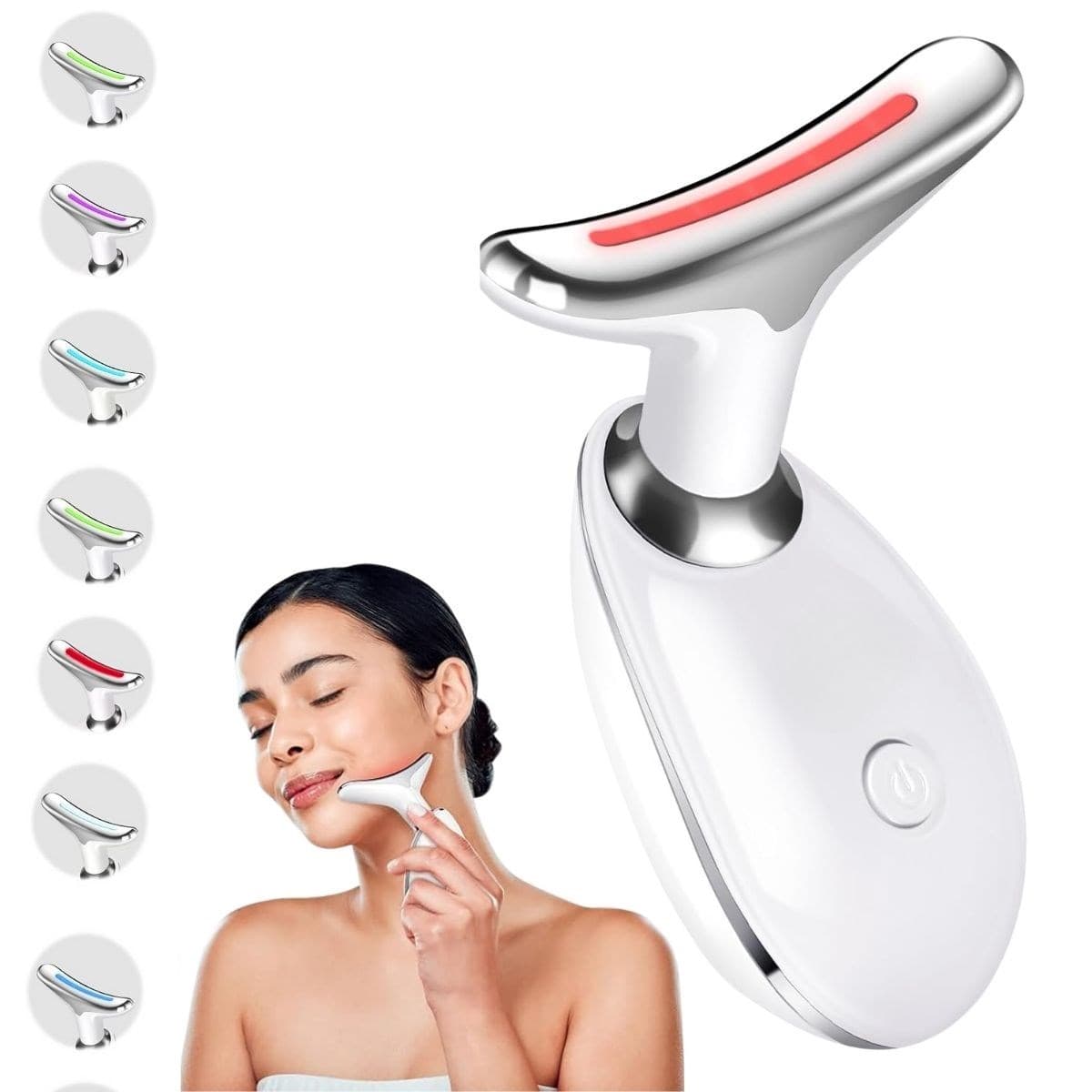 Roichil® 7 Farklı Işık Modlu Titreşimli Boyun Ve Yüz Ems Güzellik Cihazı