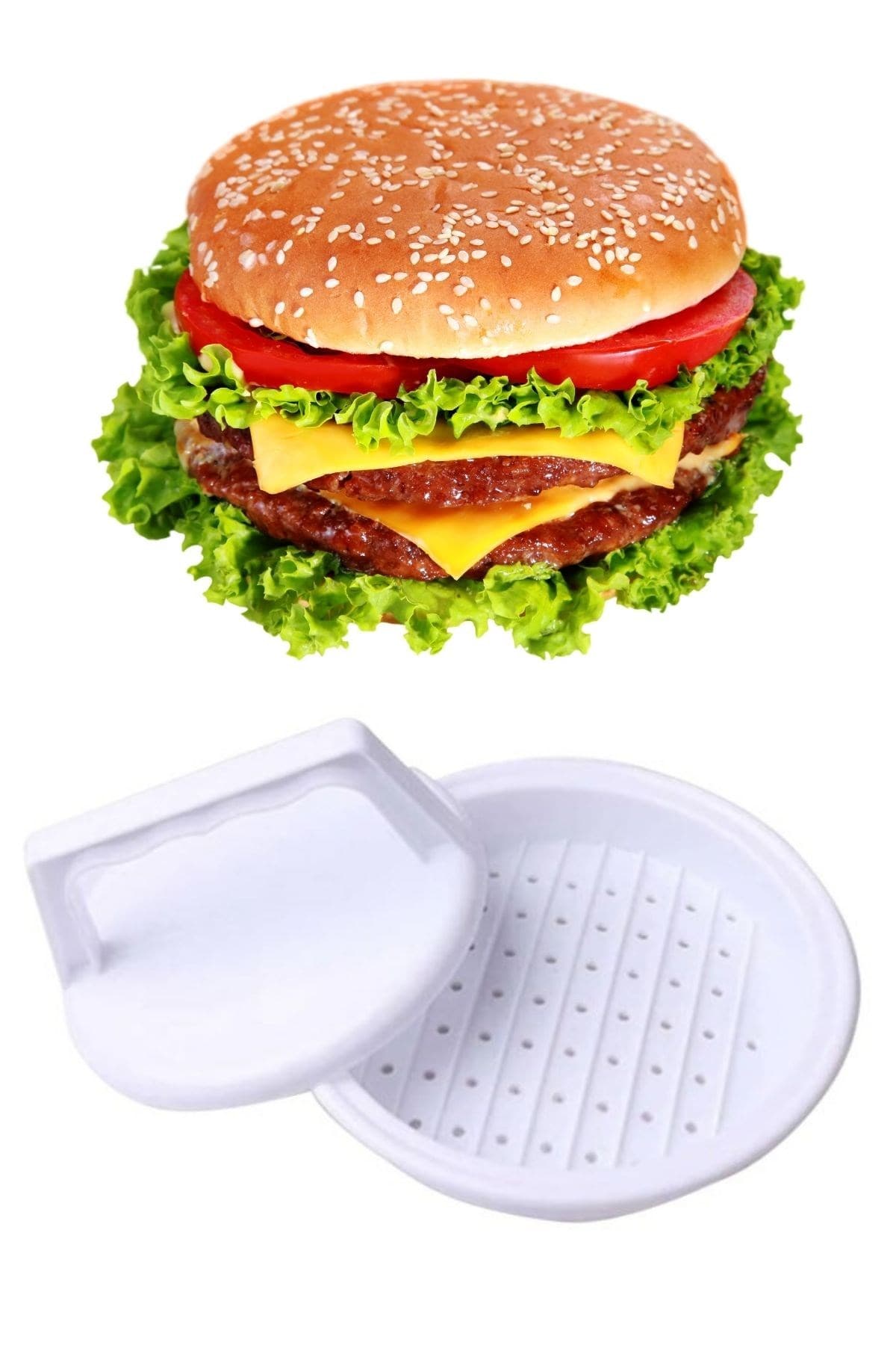 Roichil® Hamburger Ve Köfte Şekillendirici Köfte Kalıbı Pratik Burger Pres Aparatı — küçük görsel 5