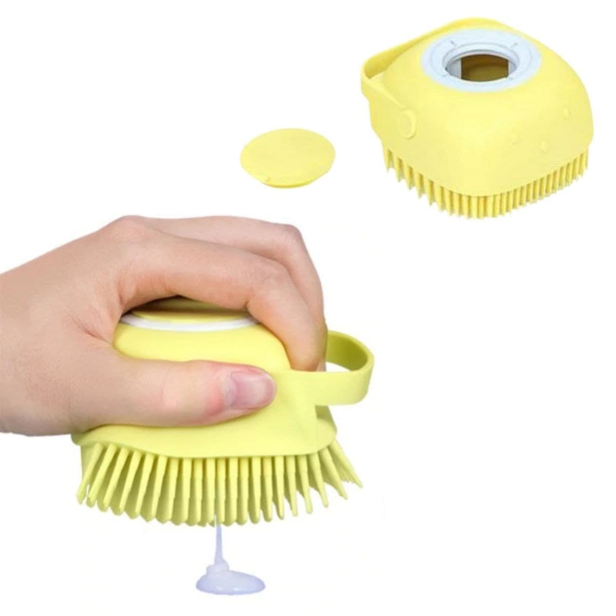 Roichil® Yumuşak Silikon Malzemeli Esnek Jel Hazneli Masaj Fonksiyonlu Etkili Banyo Duş Kese Lifi