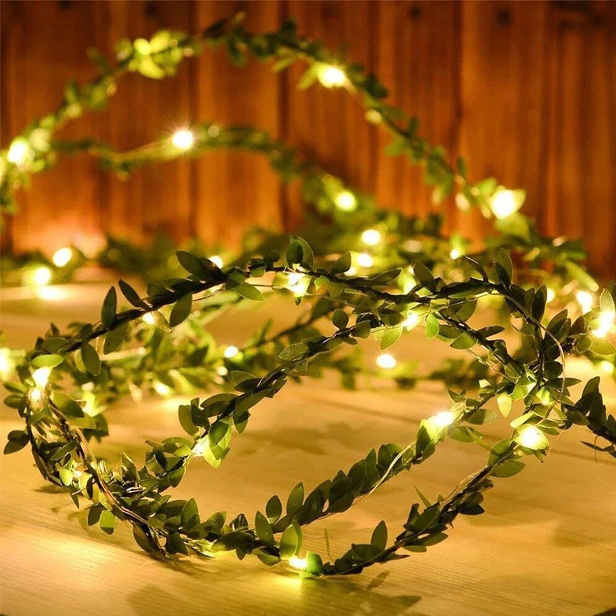 Roichil® Yapraklı Dekorlu3 Metre Peri Led Pilli Işık Yılbaşı Aydınlatma