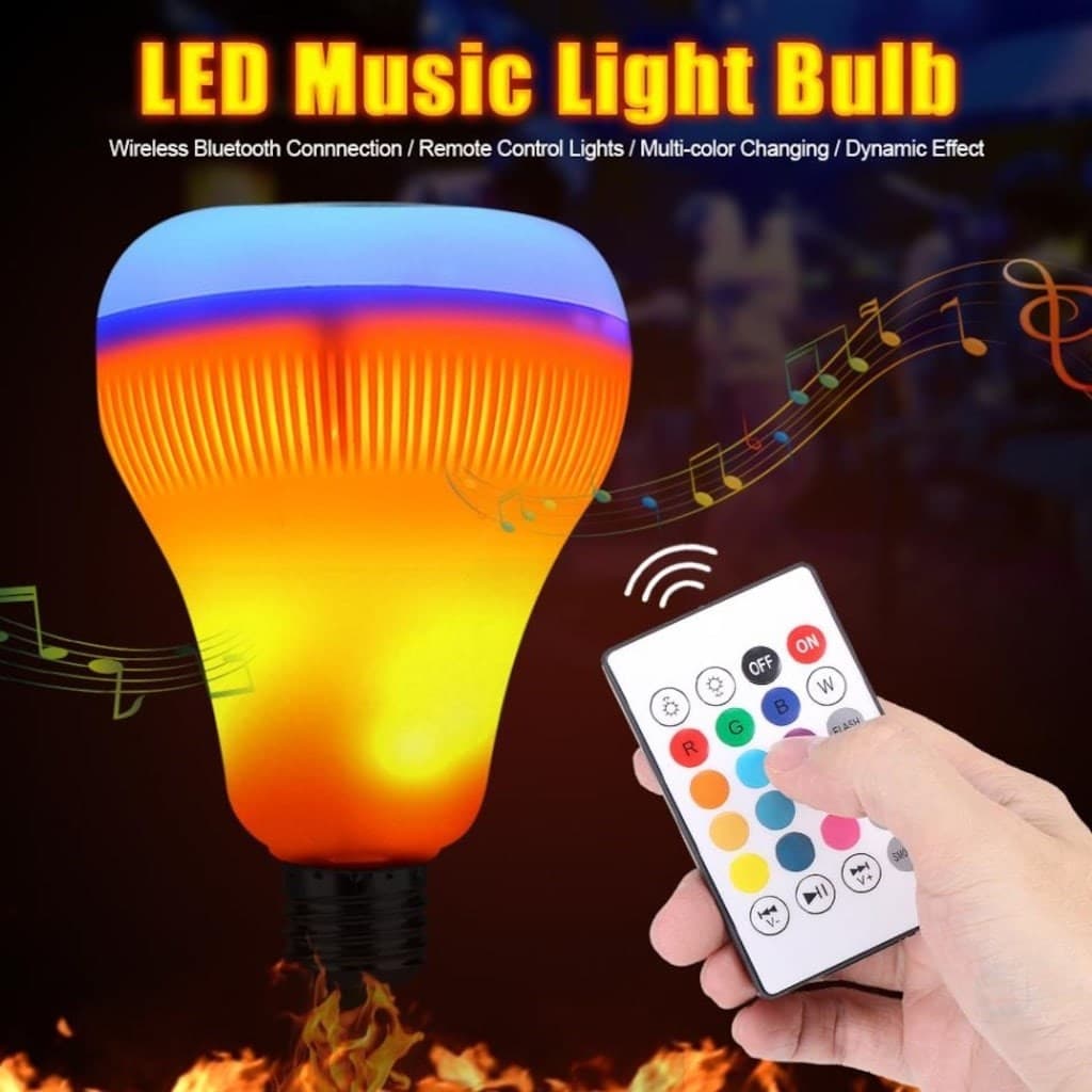Roichil® Kumandalı Bluetooth Hoparlör Ampul LD-37