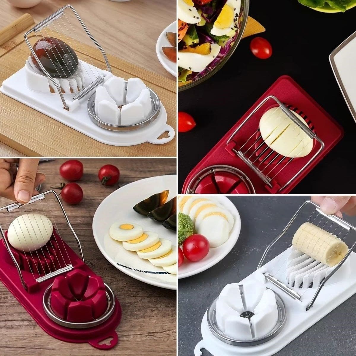 Roichil® Çok Fonksiyonlu Eşit Yumurta ,Meyve Dilimleyici Kesici Aparat — küçük görsel 3