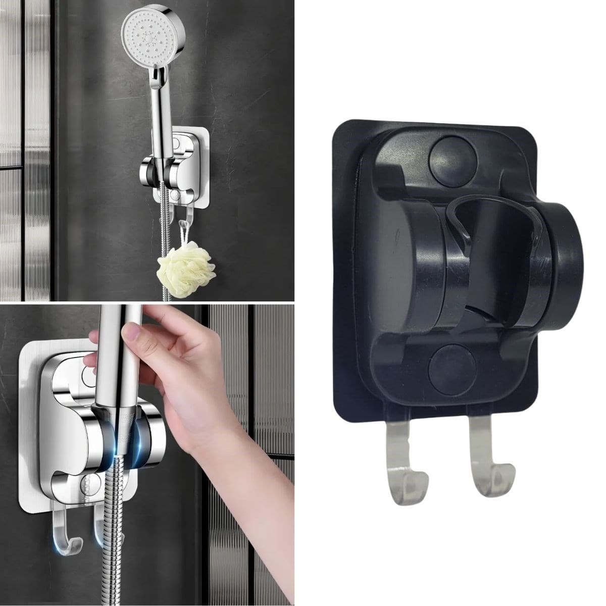 Roichil® Kendiliğinden Güçlü Yapışkanlı Askılı Duş Başlık Tutucu