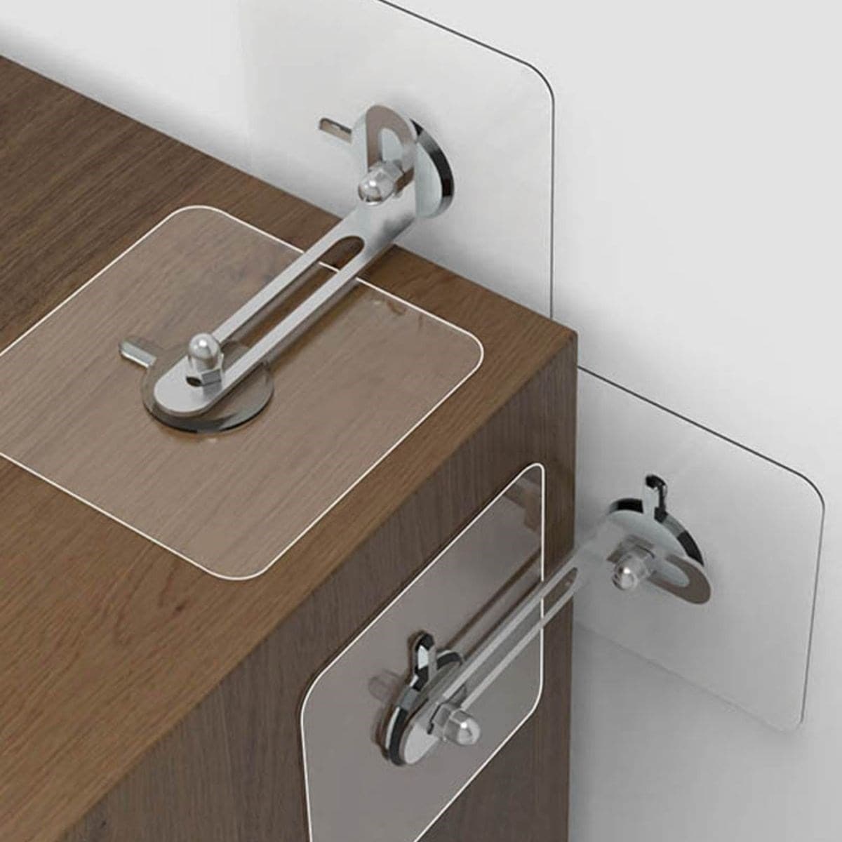 Roichil® Deprem İçin Ultra Dayanıklı Çivisiz Duvarı Delmeden Ayarlanabilir Eşya Sabitleyici Aparat — küçük görsel 8