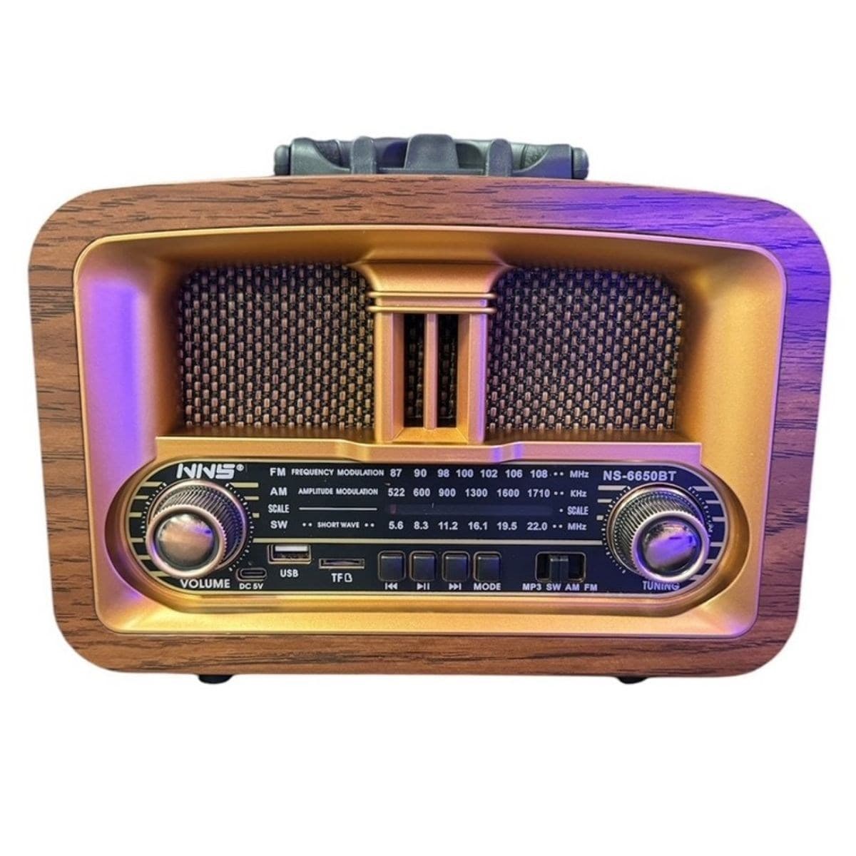 Roichil® Taşınabilir Klasik AM/FM/SW Retro Ev Radyo USB ile Şarj Olabilen Retro Radyo