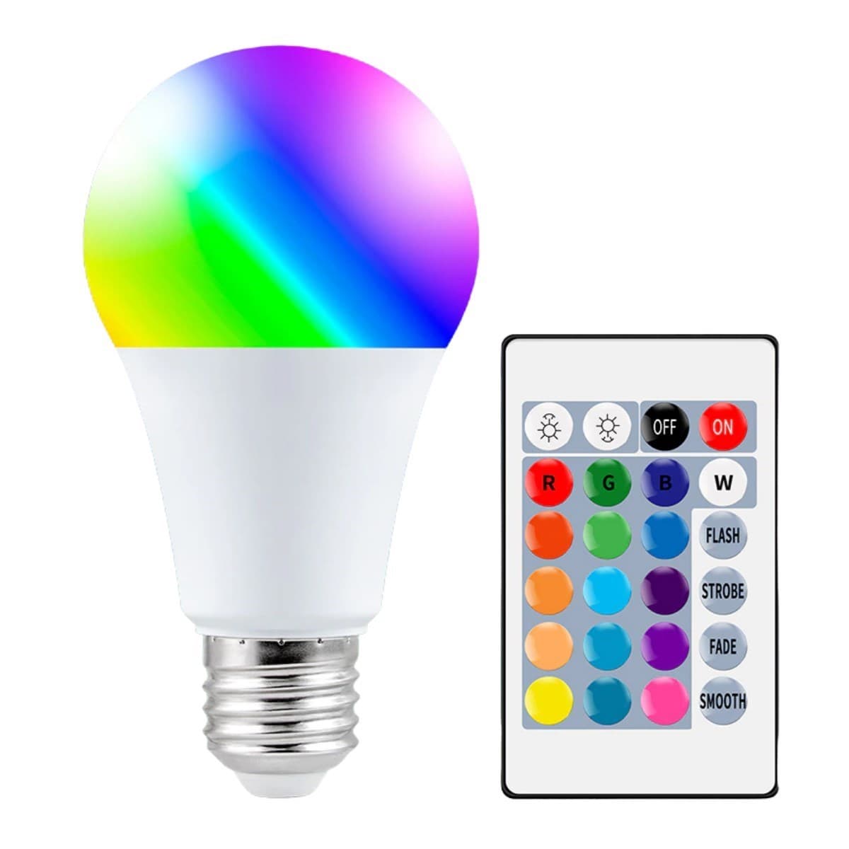 Roichil® 9w Uzaktan Kumandalı 15 Farklı Renk Seçenekli Led Ampul