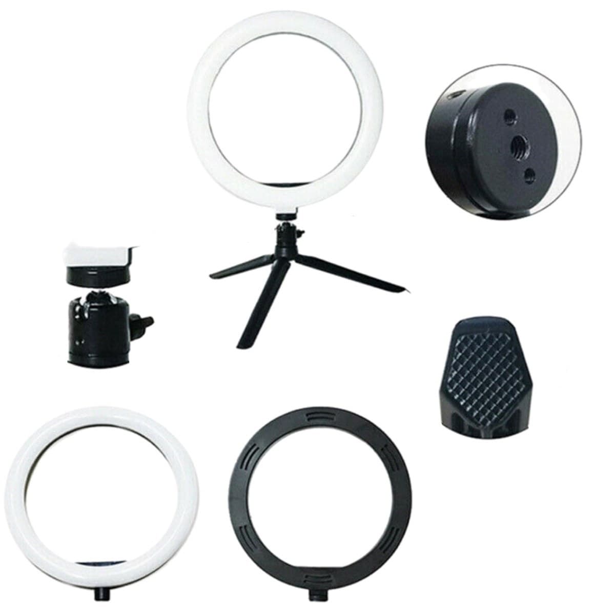 Roichil® 8inç 20cm Youtube Instagram Tiktok Selfie Stüdyo Video Fotoğraf Ring Light Tripod Led Halk