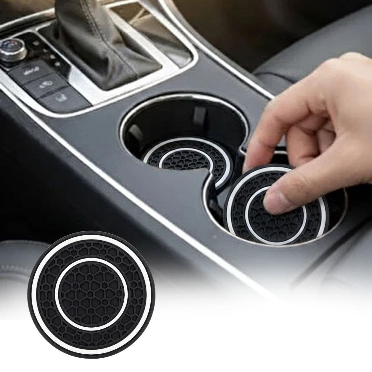 Roichil® Silikon Araç Bardak Altlığı 70 mm – Kaymaz Telefon ve Para Tutucu Mat