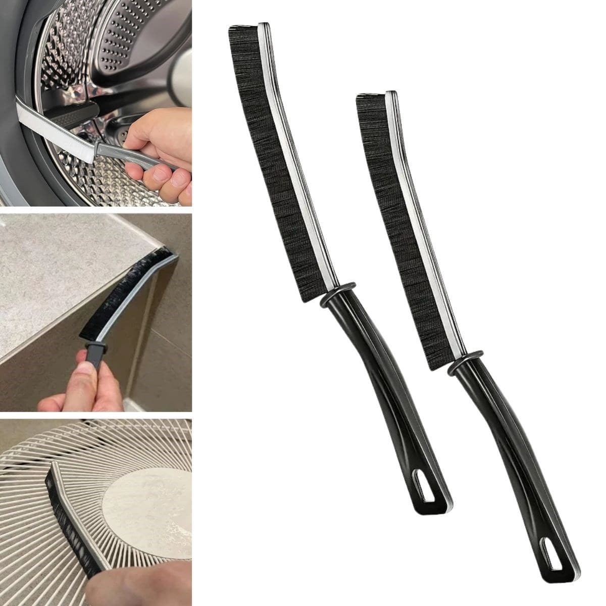 Roichil® 2li Çok Amaçlı Multi Ince Temizlik Fırçası Derz Arası Banyo Mutfak Lavabo Detay Temizleme Fırçası