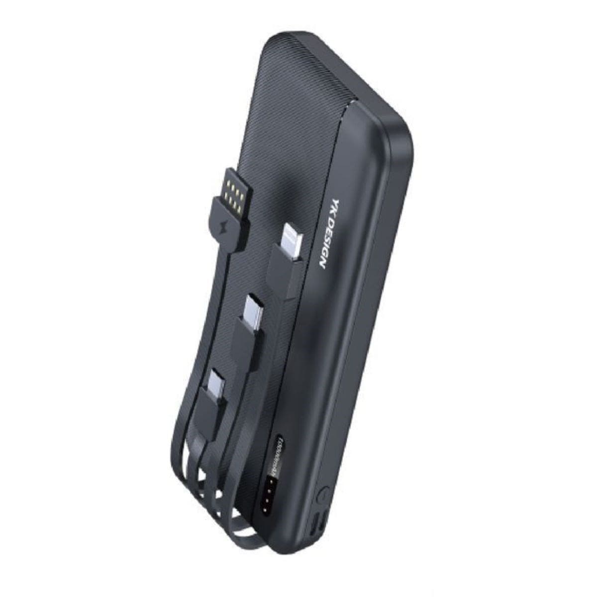 Roichil® 10000 mAh Micro Type-C USB Lightning 4 Kablolu Hızlı Kablosuz Şarj Powerbank
