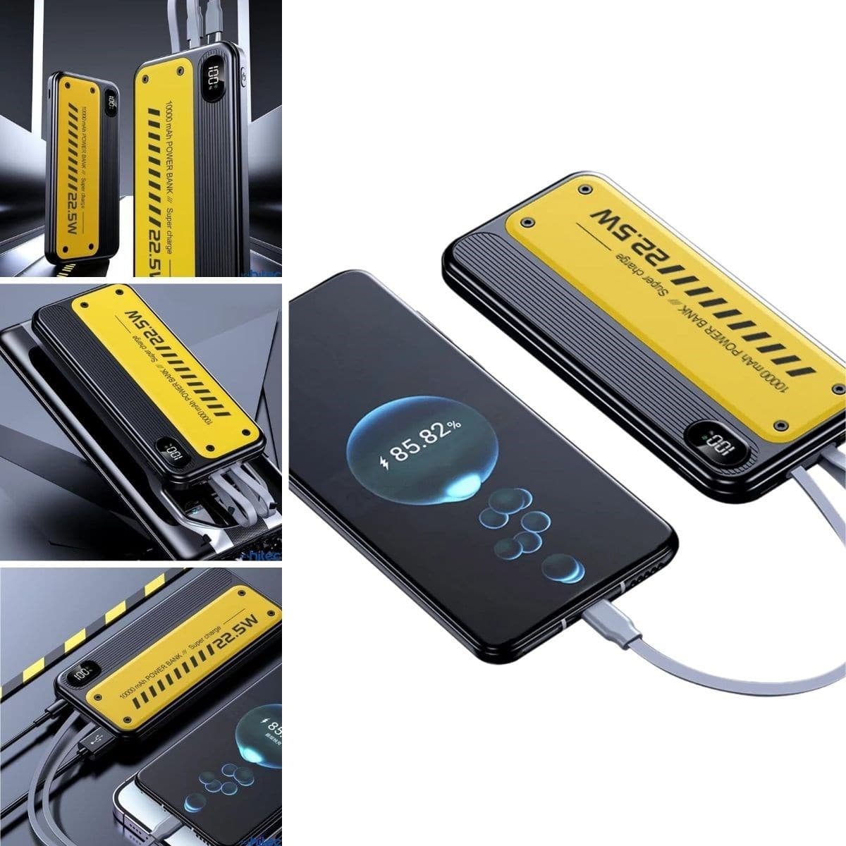 Roichil® 10000 mAh Hızlı Şarj Özellikli Aynı Anda 4 Cihazı Şarj Edebilen Powerbank