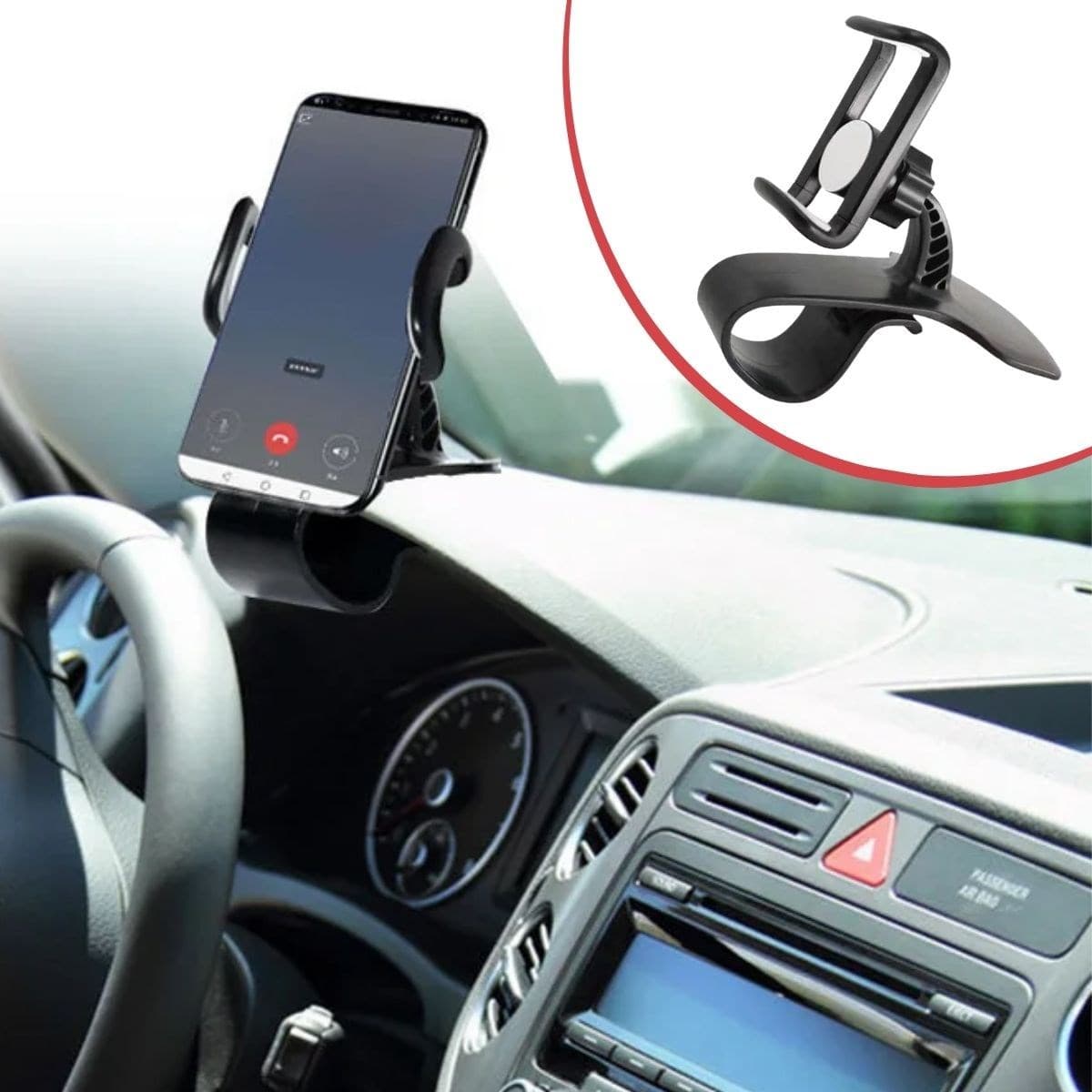 Roichil® Araç İçi Konsola Takılan Döner Başlıklı Telefon Kıskacı Telefon Tutucu