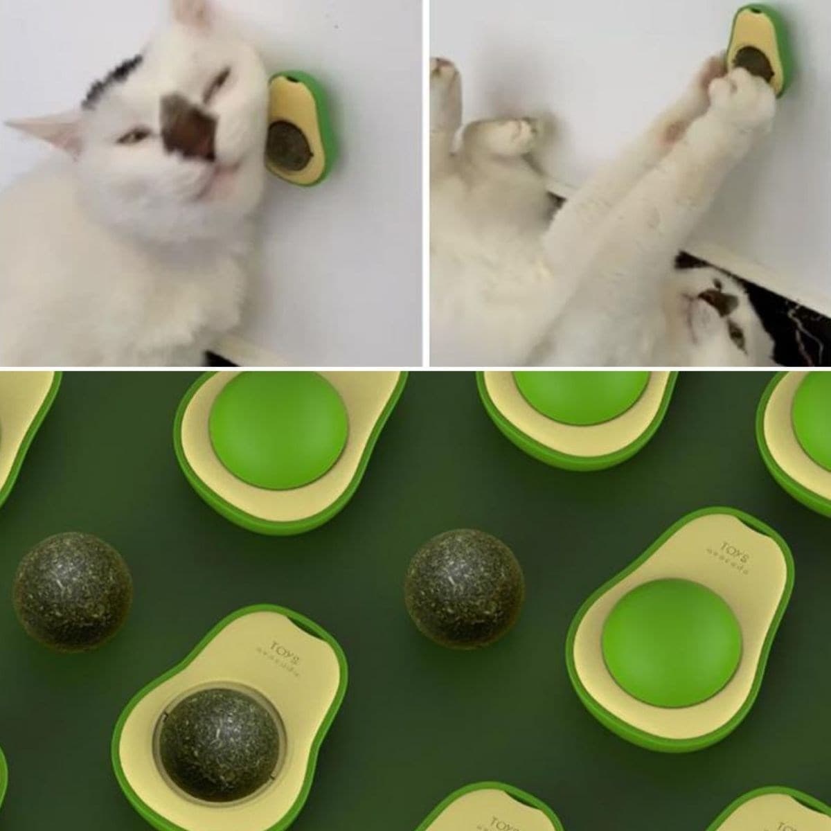 Roichil® Avokado Model Yapışkanlı Kedi Oyuncağı Yenilebilir Kedi Nanesi Otu — küçük görsel 7