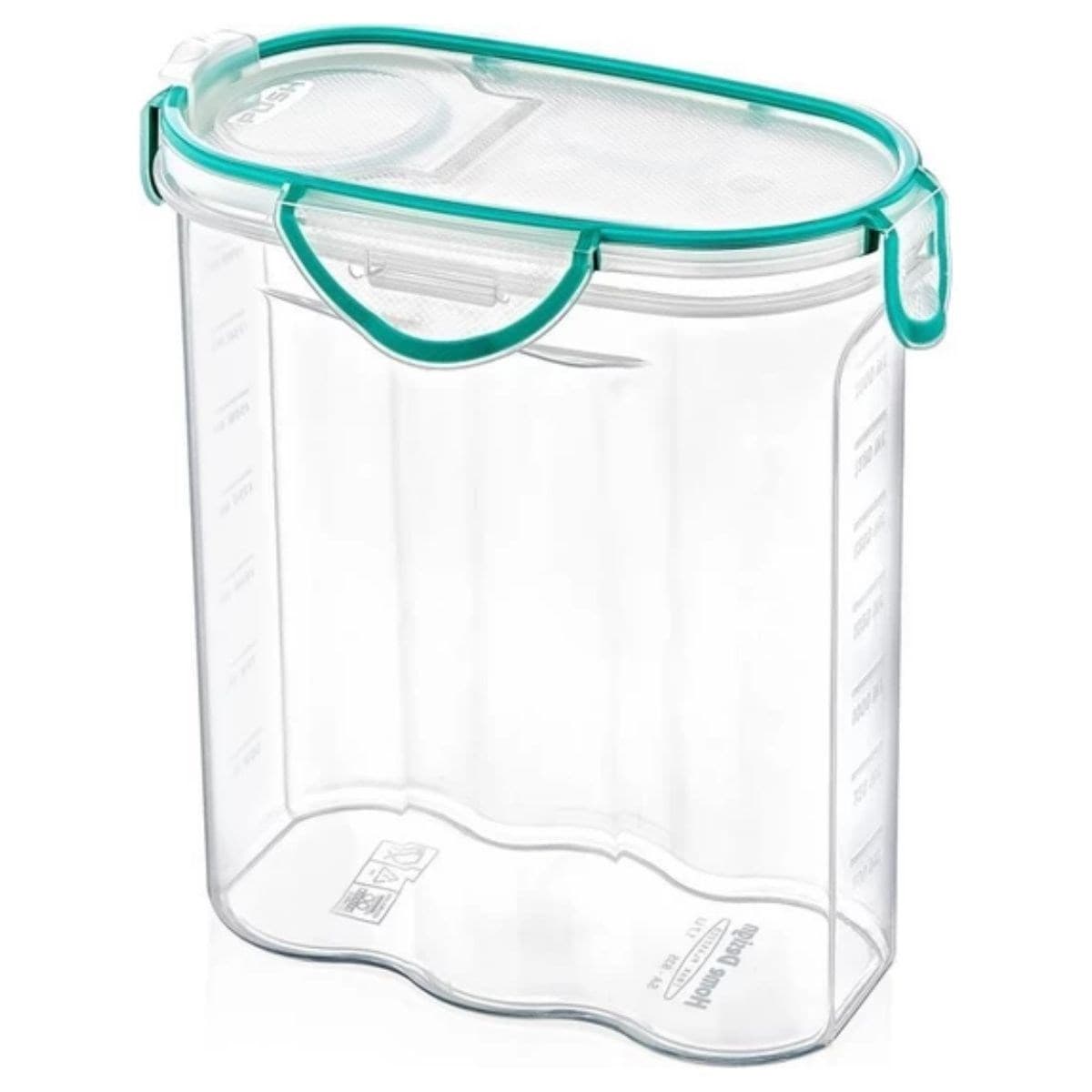 Roichil® Kilitli Kapaklı Contalı Hava,Su Sıvı Geçirmez 2,4 Litre Erzak Saklama Kabı-SA590