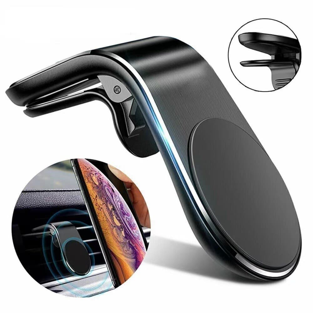 Roichil ® Havalanndırma Izgarasına Takılabilen Mandallı Mıknatıslı Oto Araç Içi Manyetik Telefon Tutucu