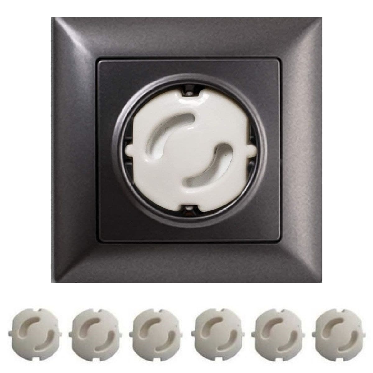 Roichil® Bebek Çocuk Priz Koruma Kapağı (6 Adet) Çocuk Güvenliği, Priz Muhafazası, Priz Kapatıcı