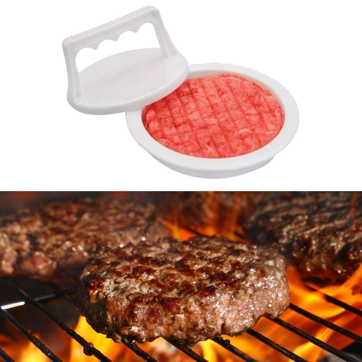 Roichil® Hamburger Ve Köfte Şekillendirici Köfte Kalıbı Pratik Burger Pres Aparatı — küçük görsel 2