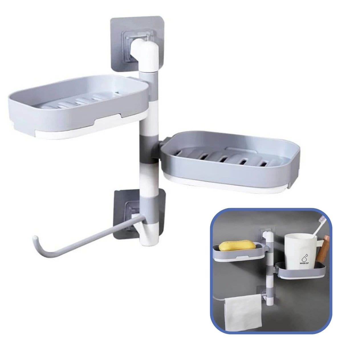 Roichil® Çoklu Sabun Tutucu Fonksiyonel Banyo Sabunluk