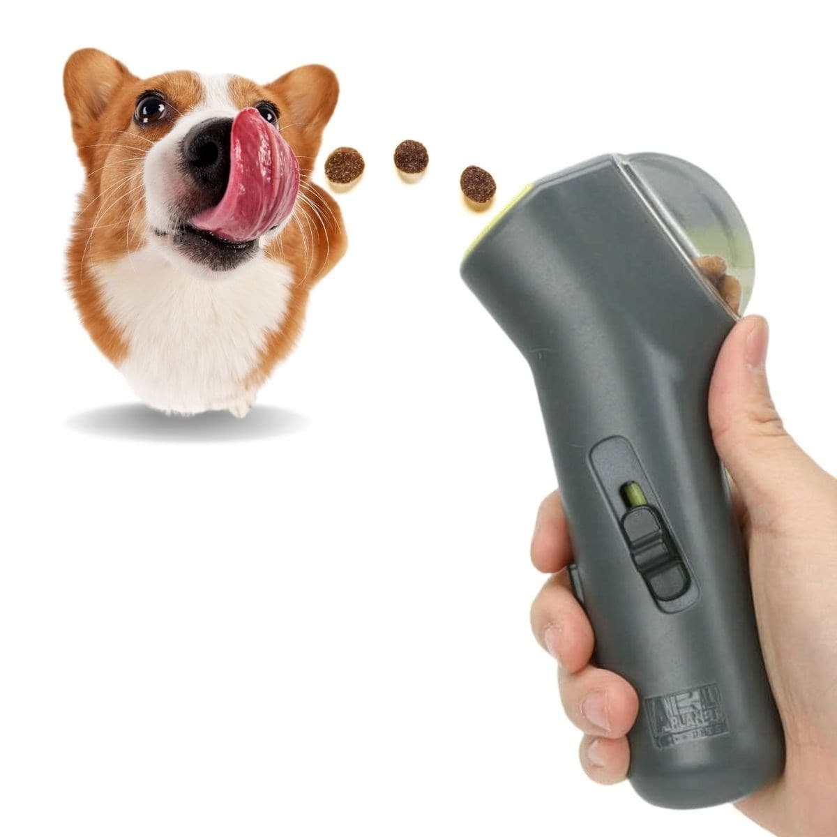 Roichil® Kedi ve Köpekler İçin Hazneli Mama Fırlatma Oyuncağı Yem Atıcı Aparat