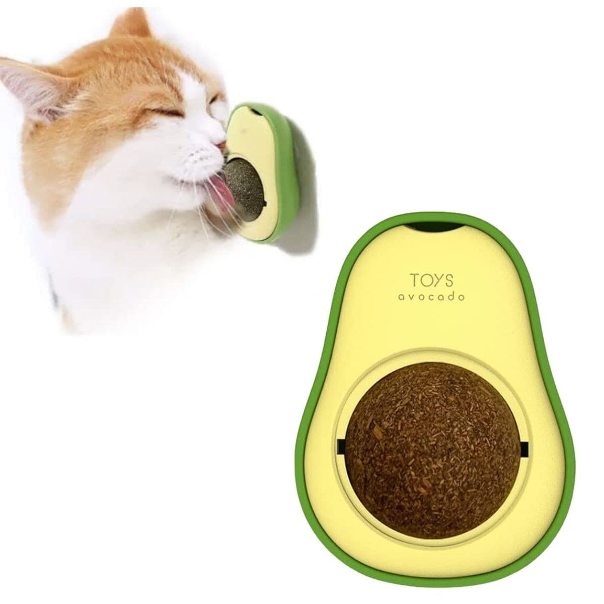 Roichil® Avokado Model Yapışkanlı Kedi Oyuncağı Yenilebilir Kedi Nanesi Otu — küçük görsel 1
