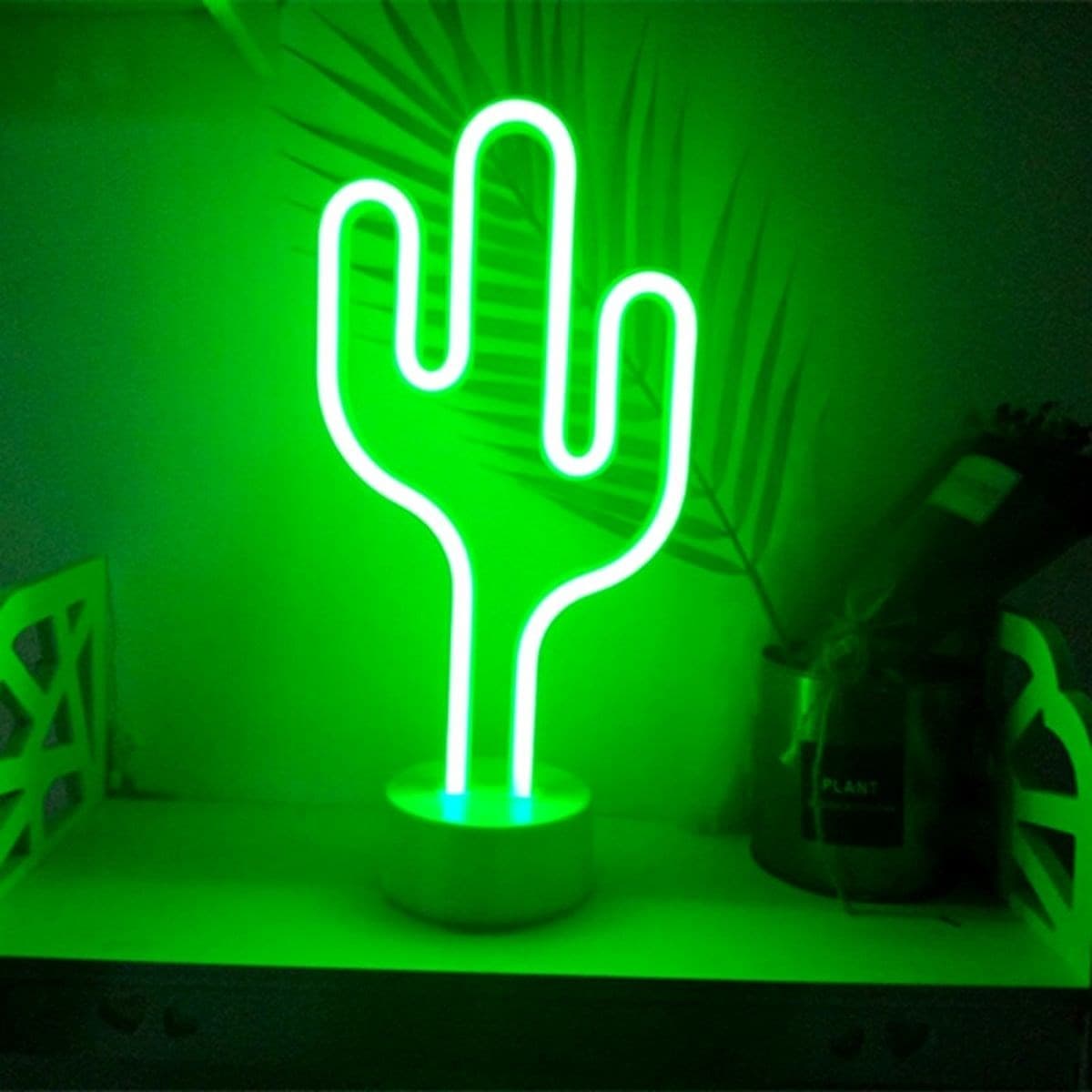 Roichil® Kaktüs Dekoratif Neon Led Masa Ve Duvar Lambası Gece Lambası