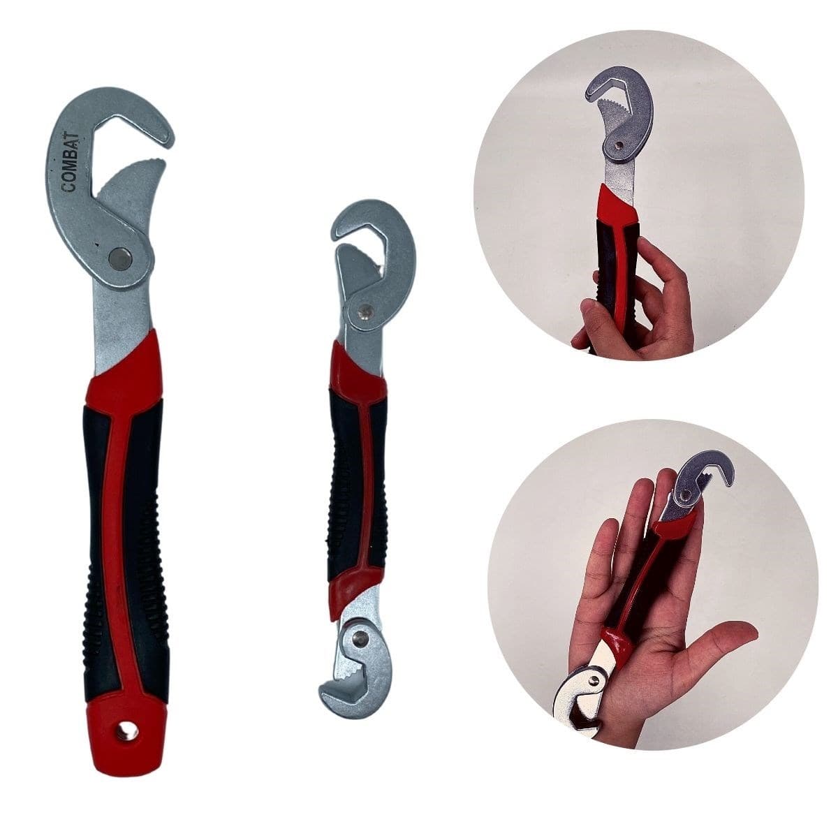 Roichil® Çok Fonksiyonlu Ergonomik Ayarlanabilir Büyük Küçük Akıllı Pense Anahtar 2li Set
