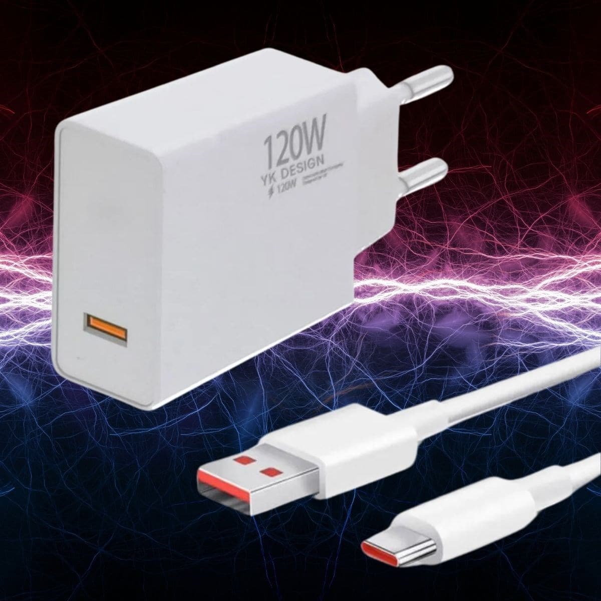 Roichil® 120W USB Hızlı Type C Uçlu Kablolu Şarj Aleti