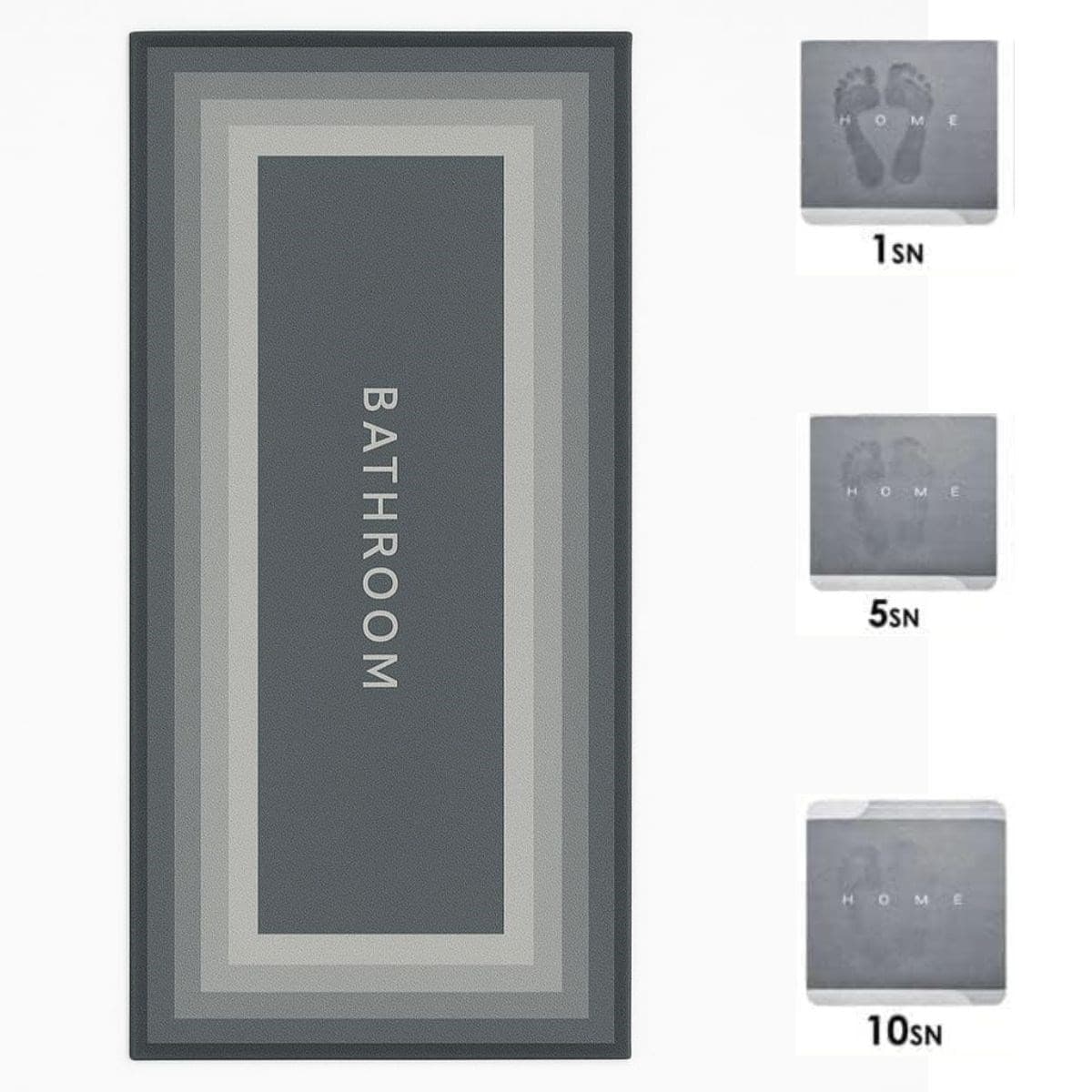 Roichil® Sihirli Süper Su Emici Kaymaz Tabanlı Uzun Paspas 40*120 cm — küçük görsel 2