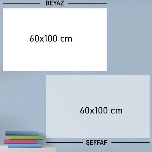 Roichil® Ders Çalışma Yazı Tahtası Manyetik Duvar Stickerı 100x60 cm