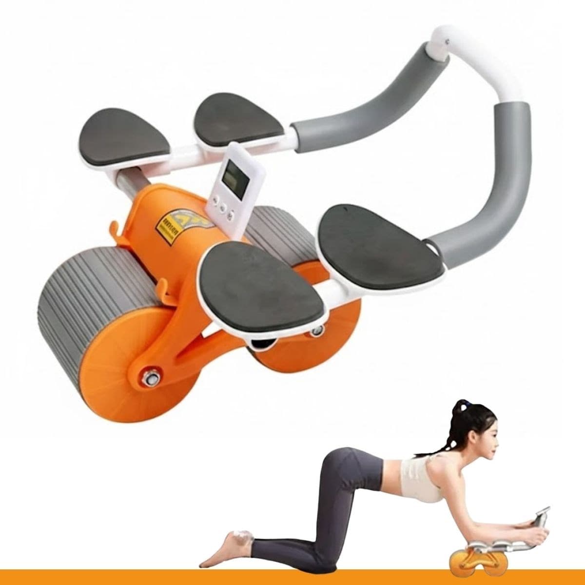 Roichil® Dijital Sayaçlı Çek-Bırak Mekik Aleti – Karın ve Core Güçlendirici Evde Spor Aleti