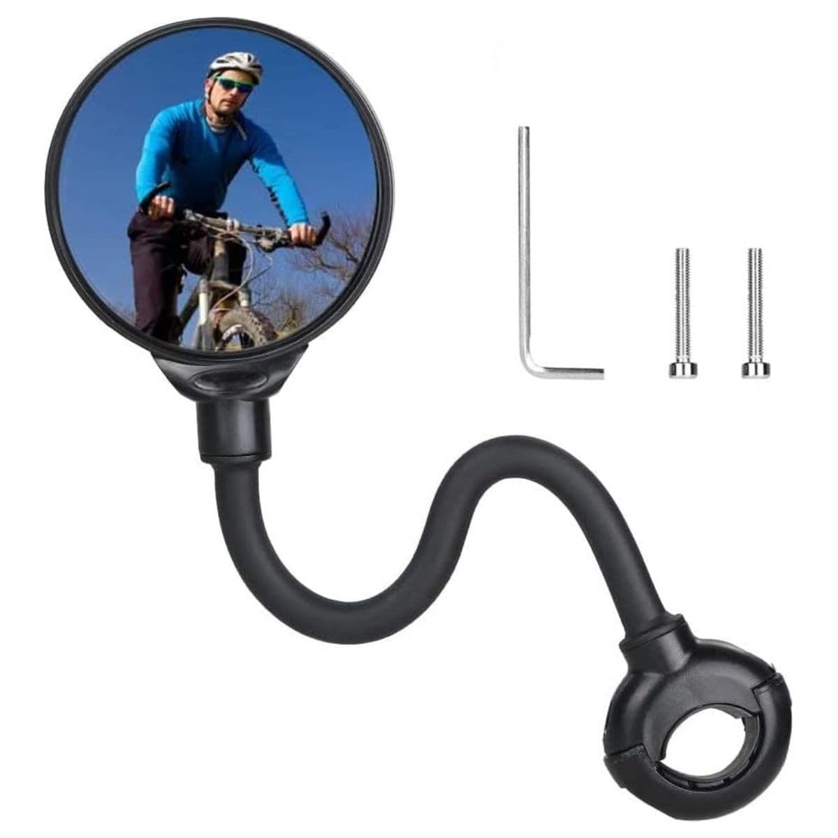 Roichil® 360° Ayarlanabilir Bisiklet Dikiz Aynası – Geniş Açılı Dışbükey Gidon Aynası, Dönebilen Güvenli Sürüş Aksesuarı