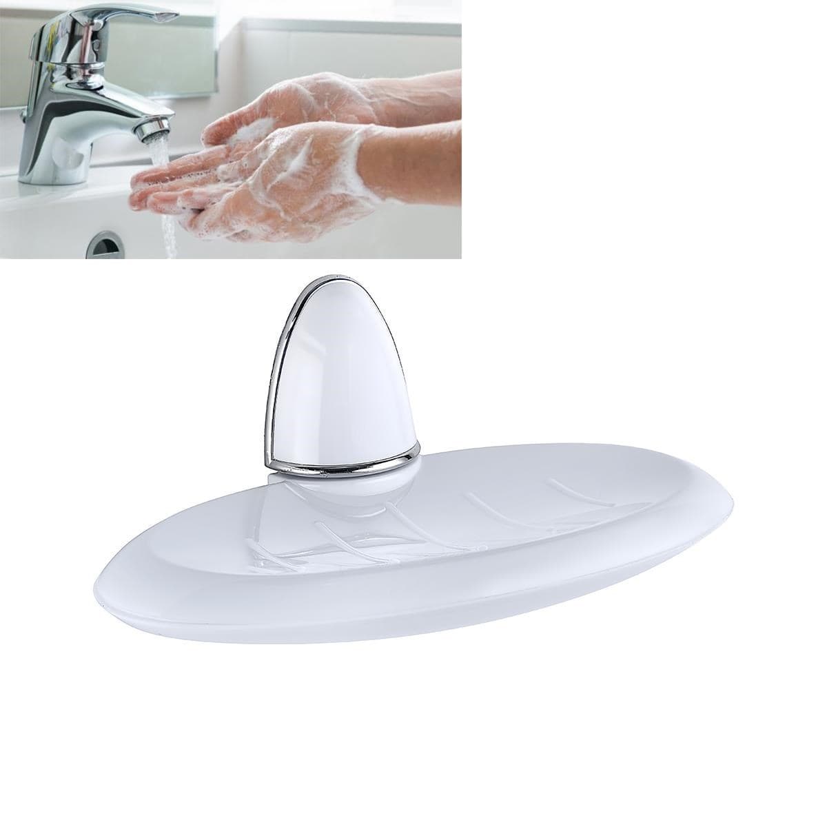 Roichil® Lüks Milenyum Sabunluk Dekoratif Beyaz Sabun Tutucu Stand