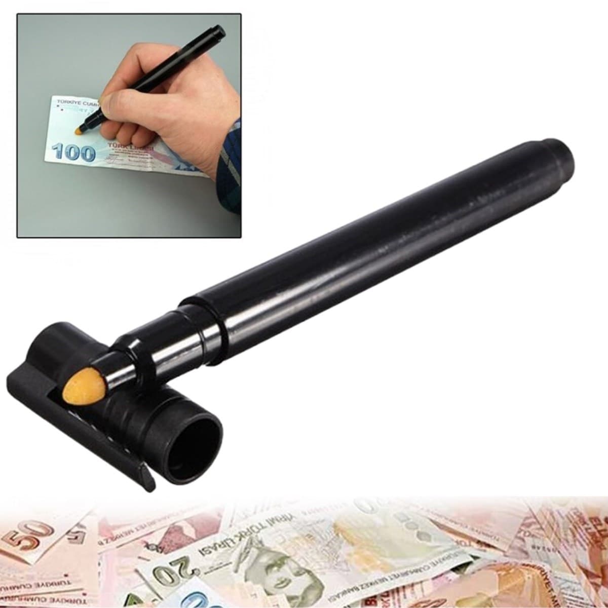 Roichil® Sahte Taklit Para Anlama Tespit Etme Kalemi Kontrol Cihazı