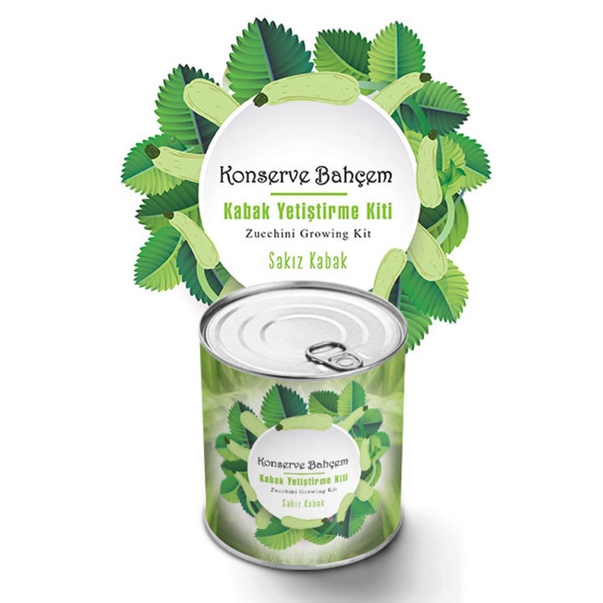 Roichil® Konserve Bahçem Evde Konservede Sakız Kabak Yetiştirme Kiti