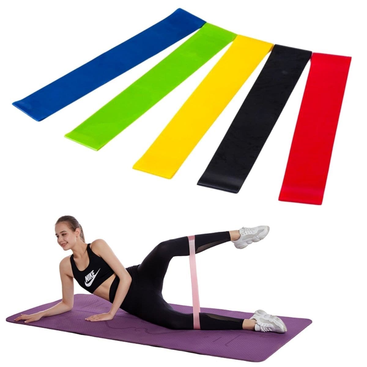 Roichil® 5li Egzersiz Direnç Bant Seti Pilates Crossfit Ekipmanları