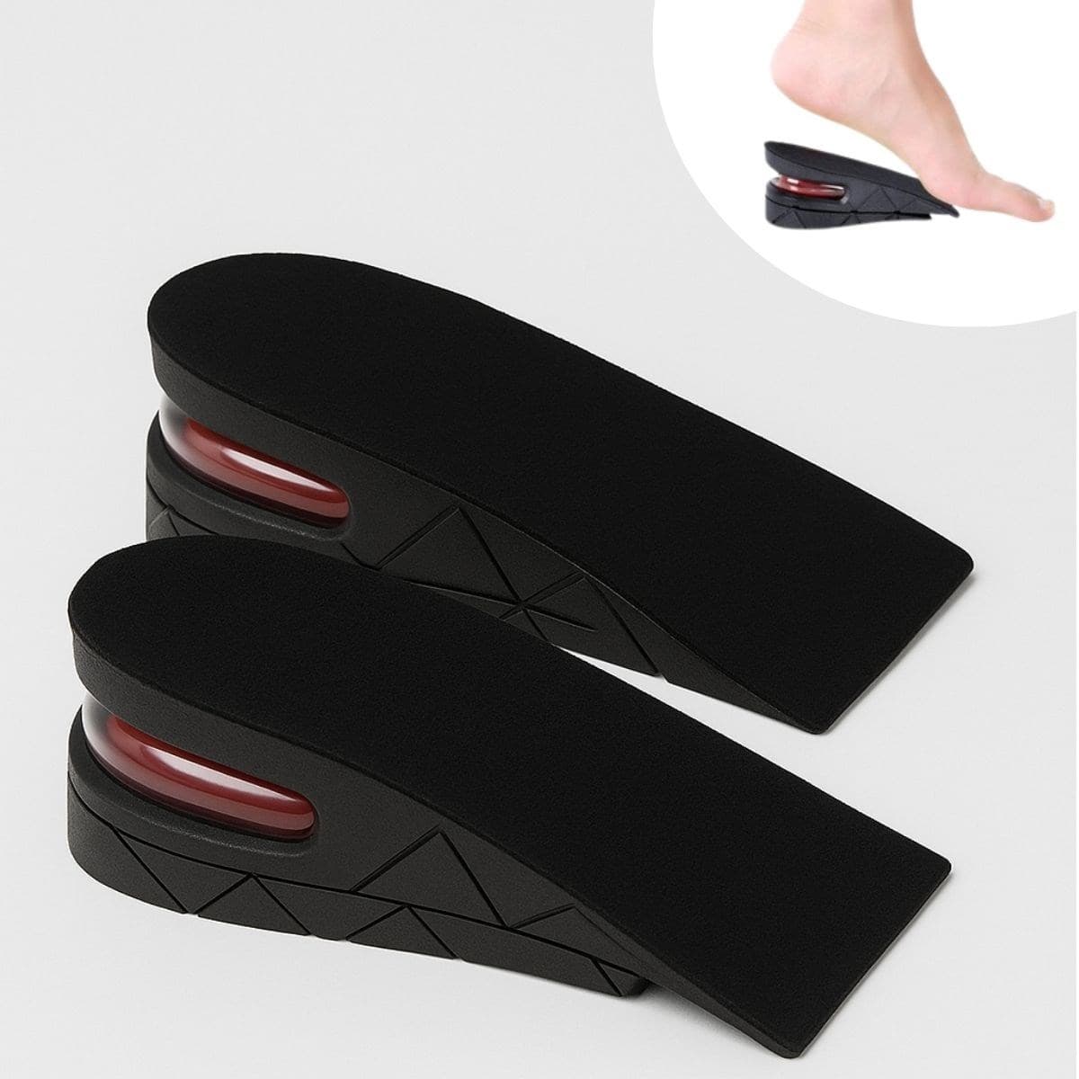 Roichil® 5 cm Boy Uzatıcı Silikon Ortopedik Topuk Tabanlık – Yüksek Konforlu Gizli Yükseltici Ped (Unisex)