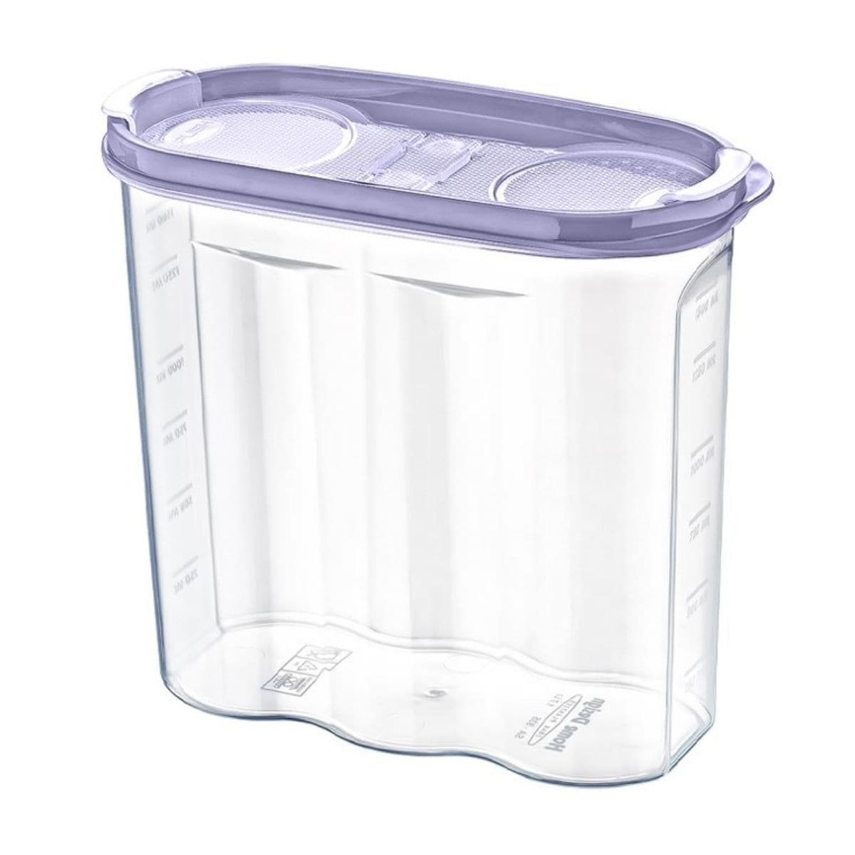 Roichil® 2 Kapaklı Ölçekli Erzak Kuru Gıda Saklama Kutusu Kabı - 1,7 Litre - SA935